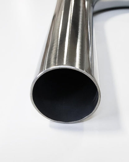 2.375" 16ga 90° Mandrel Bend - (3.563" CLR / 6.000" Legs) - Polished OD - 304 Stainless