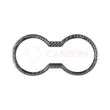 Real Carbon Fiber Cup Holder Trim Cover for 2024+ Ford Mustang