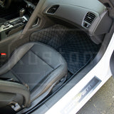 Corvette C7 Custom Premium Leather Interior Floor Mat Liners