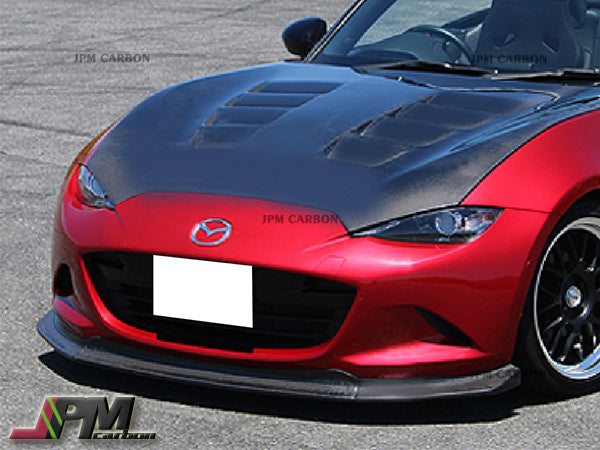 [JPMCarbon] CS Style Carbon Fiber Front Bumper Add-on Lip Fits For 2016-2025 Mazda Miata MX-5 ND Only