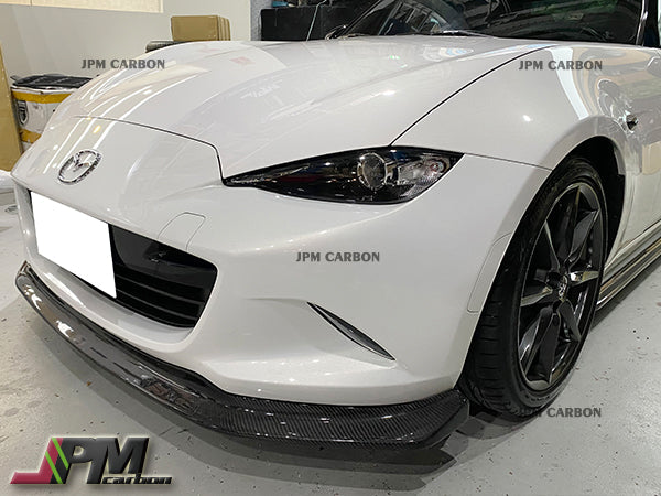 [JPMCarbon] CS Style Carbon Fiber Front Bumper Add-on Lip Fits For 2016-2025 Mazda Miata MX-5 ND Only
