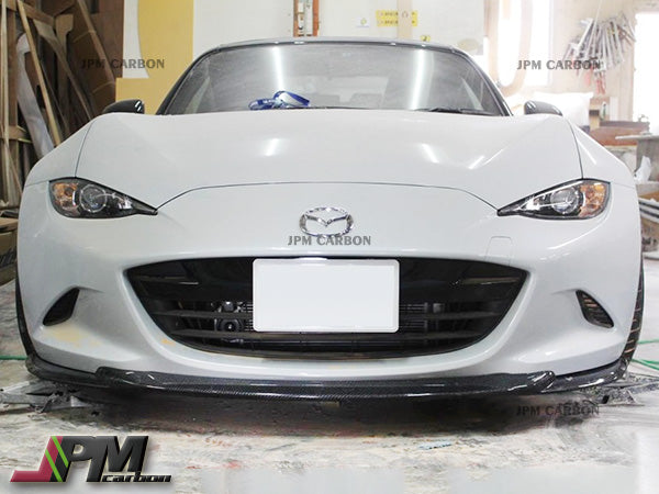[JPMCarbon] GV Style Carbon Fiber Front Bumper Add-on Lip Fits For 2016-2025 Mazda Miata MX-5 ND Only