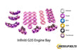 Infiniti G35 Coupe and Sedan (2003-2007) Titanium Dress Up Bolts Engine Bay Kit