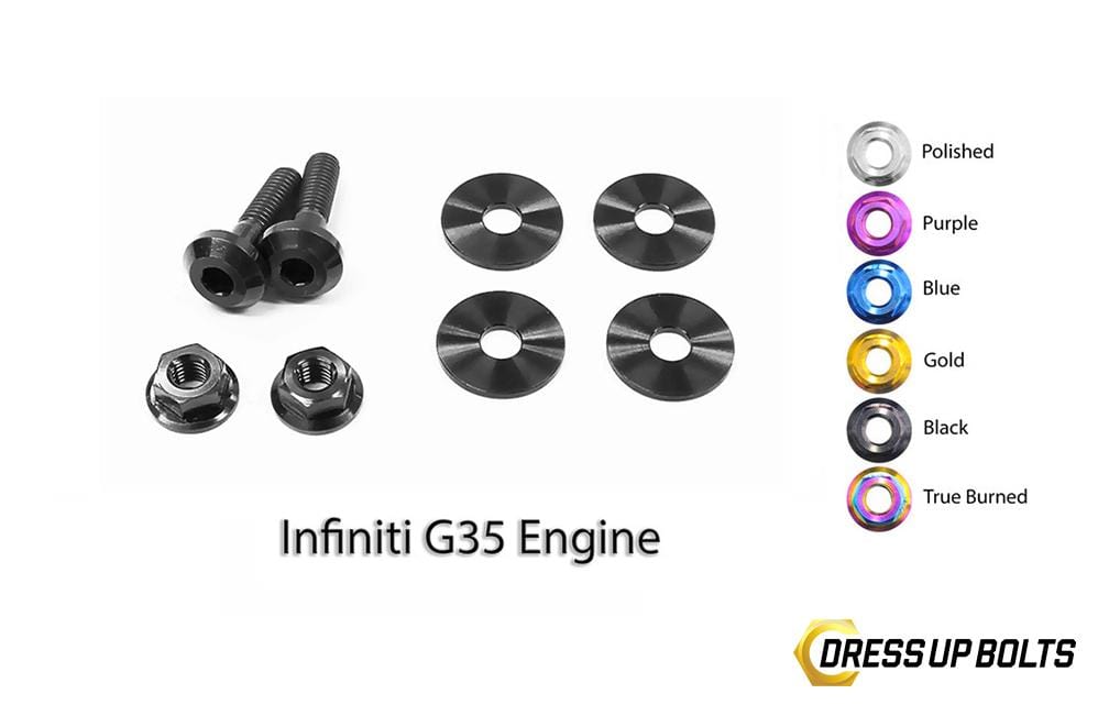 Dress Up Bolts Titanium Hardware Engine Cover Kit - VQ35DE G35 Engine