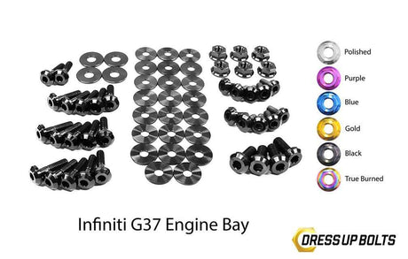Infiniti G37 Coupe and Sedan (2008-2013) Titanium Engine Bay Kit