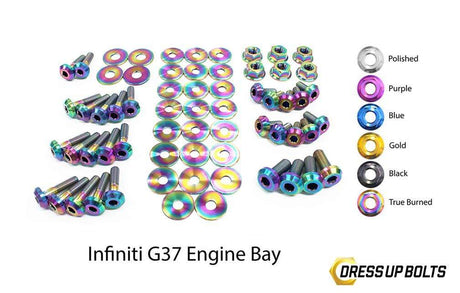 Infiniti G37 Coupe and Sedan (2008-2013) Titanium Engine Bay Kit