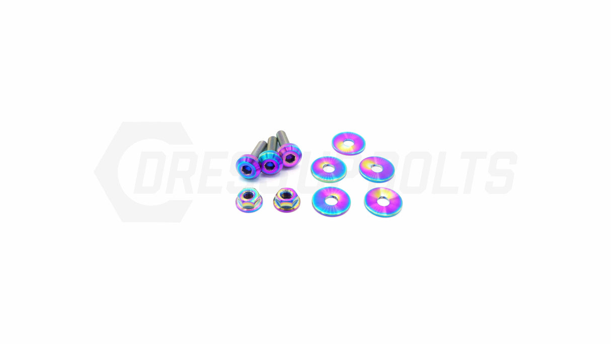 Titanium Hardware Engine Cover Kit - VQ37VHR Engine