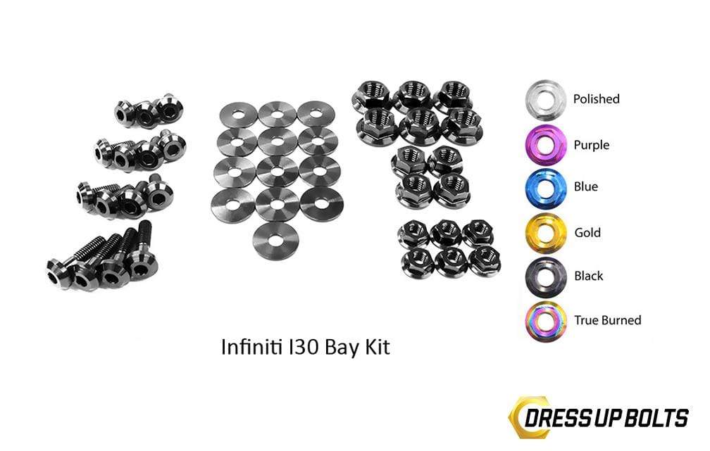 Infiniti I30 (2000-2001) Titanium Dress Up Bolts Engine Bay Kit