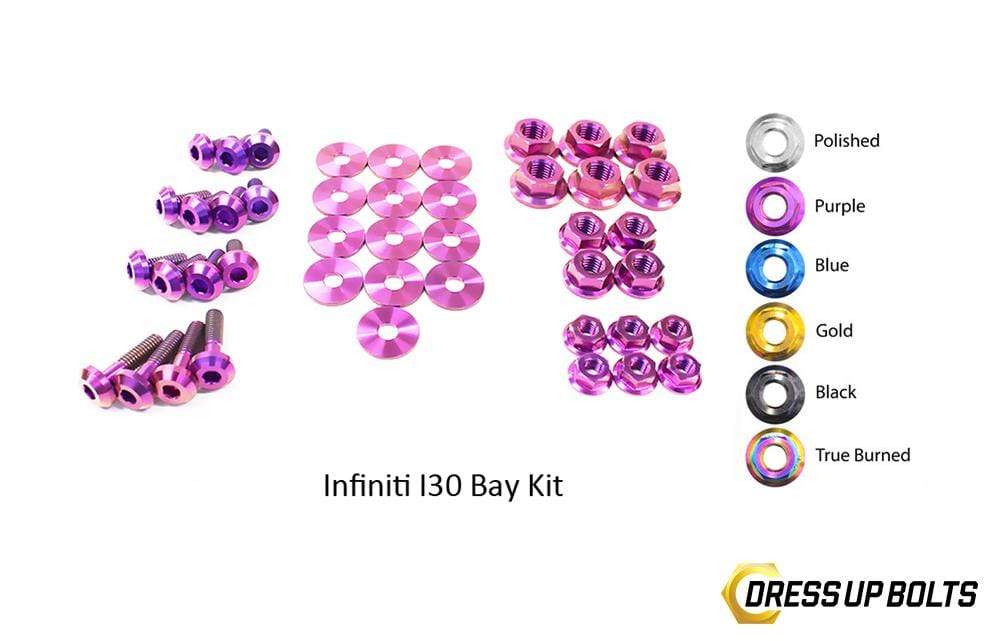 Infiniti I30 (2000-2001) Titanium Dress Up Bolts Engine Bay Kit