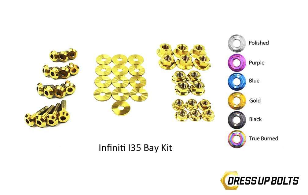 Infiniti I35 (2002-2004) Titanium Dress Up Bolts Engine Bay Kit