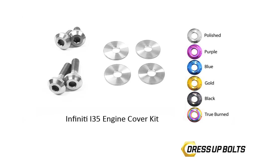 Dress Up Bolts Titanium Hardware Engine Cover Kit - VQ35DE Maxima Engine
