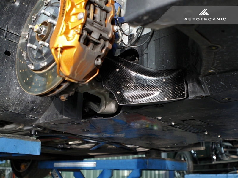 AutoTecknic Dry Carbon Fiber Brake Cooling Duct - Nissan R35 GTR