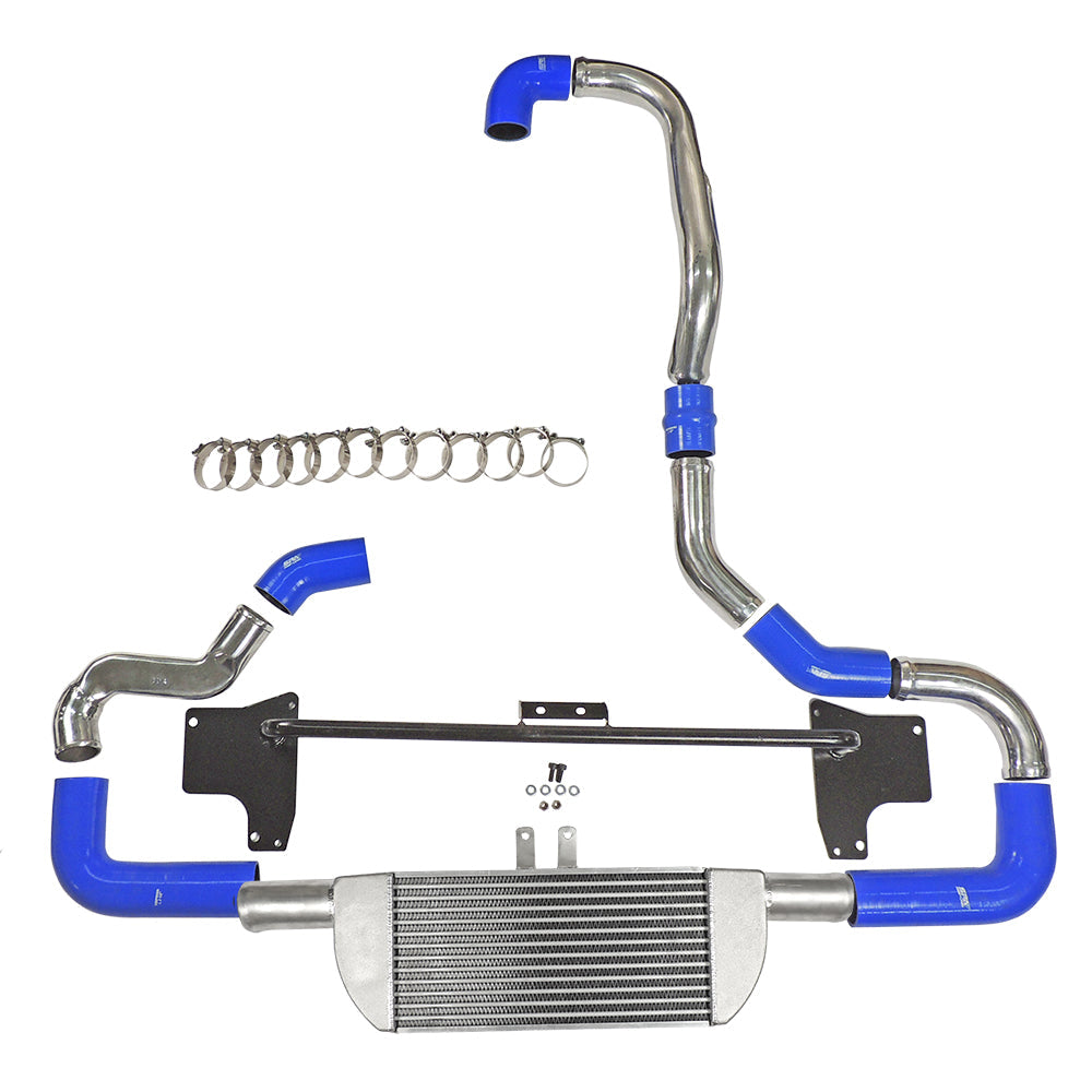 VW GOLF 1.8 20V TRANSVERSAL FRONT MOUNT INTERCOOLER KIT FOR TMA06 - BLUE HOSES