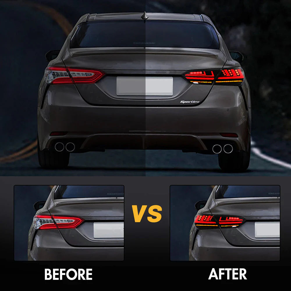 2018 - 2023 Toyota Camry LED Tail Lights Lexus Style