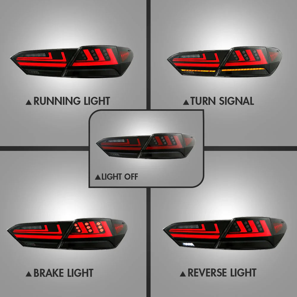2018 - 2023 Toyota Camry LED Tail Lights Lexus Style