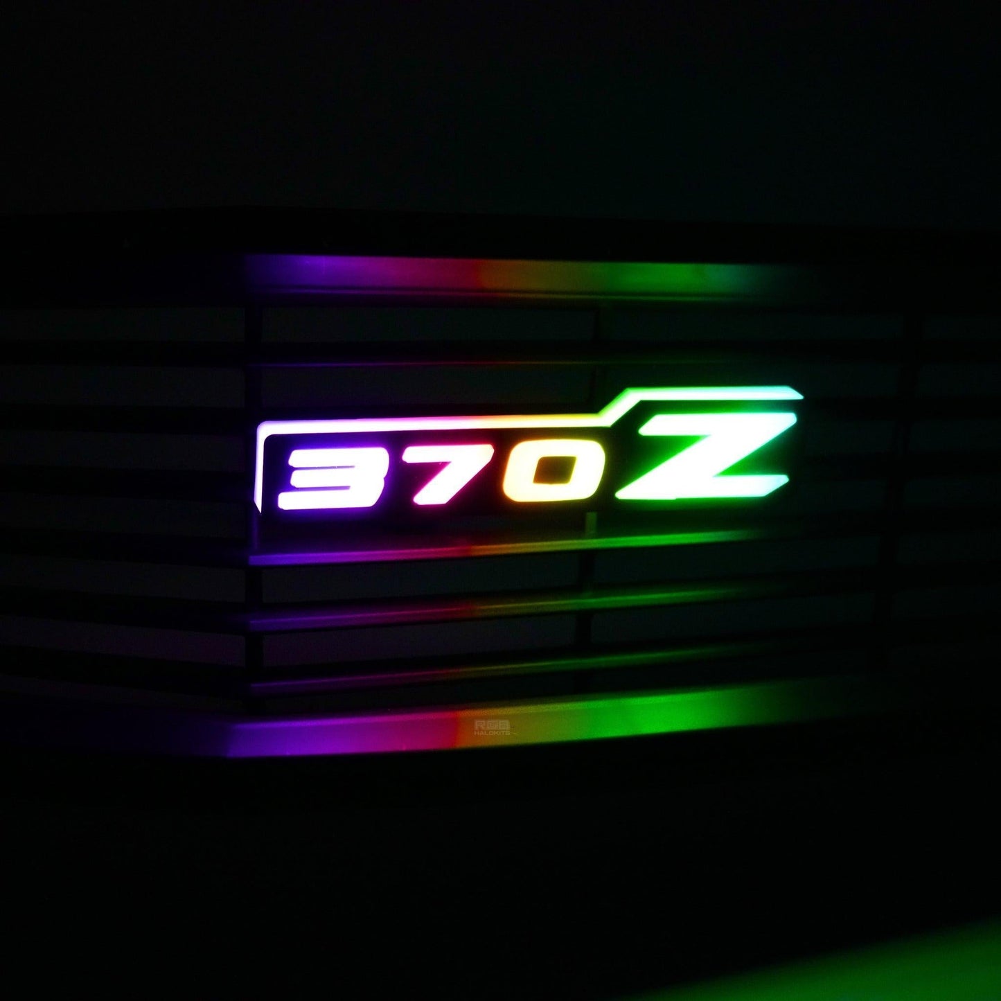 Nissan 370z LED Badge: (Multicolor Flow)