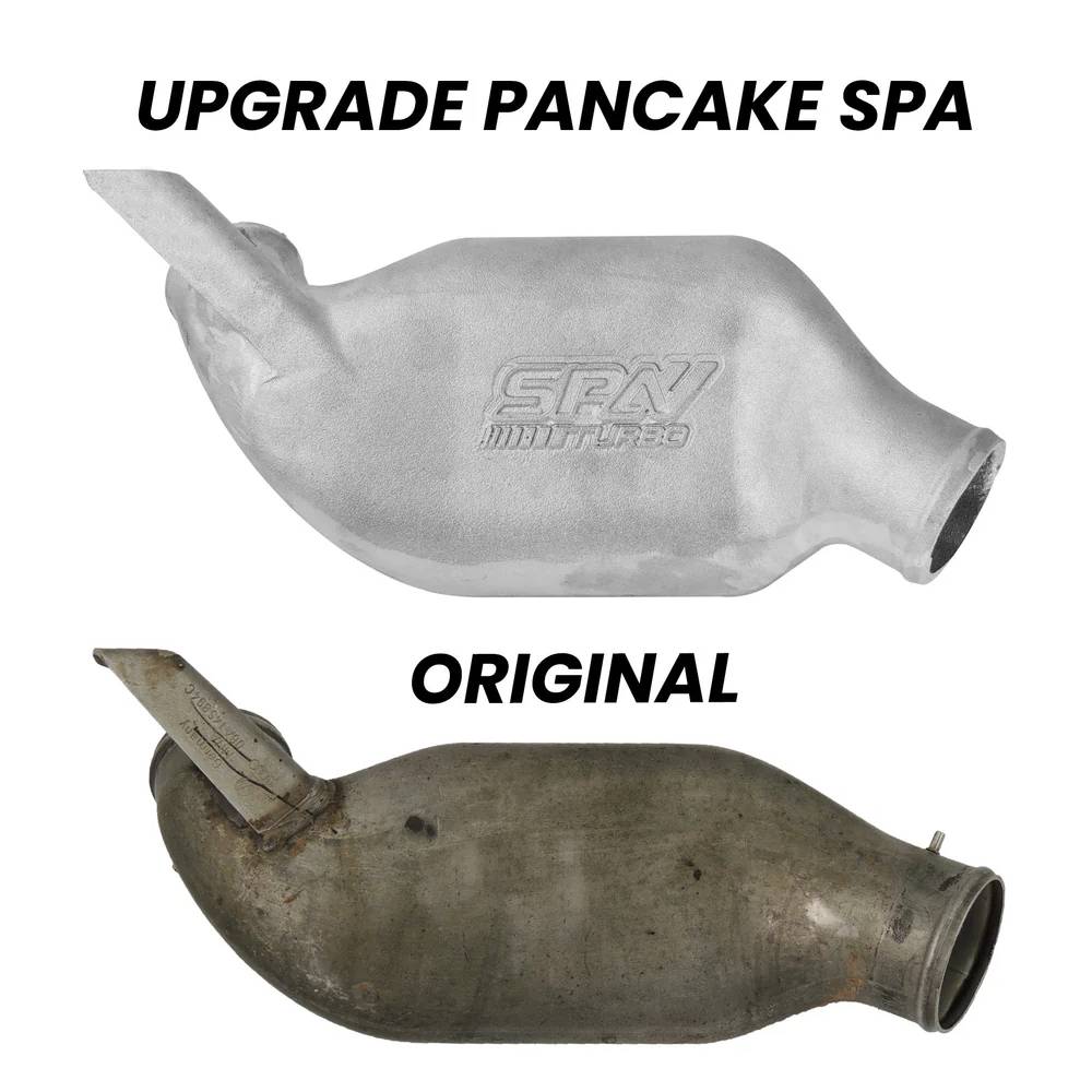 VW/Audi 1.8T 20V Turbo high flow pancake (lower intercooler pipe upgrade) Cast aluminum - PRE SALE