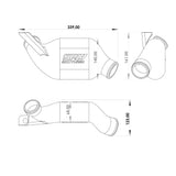 VW/Audi 1.8T 20V Turbo high flow pancake (lower intercooler pipe upgrade) Cast aluminum - PRE SALE