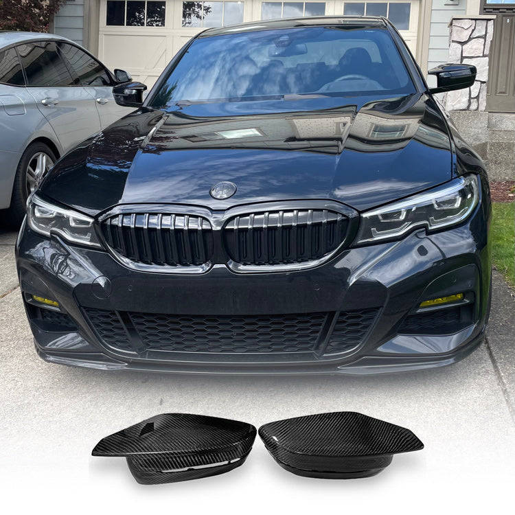 OEM Style Carbon Fiber Mirror Caps - BMW G20/ G22/ G23/ G30/ G14/ G15 | Palenon Performance