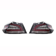 JDMuscle [15-21 WRX/STI] Version CR Sequential LED Tail Lights Clear Lens with Black Base