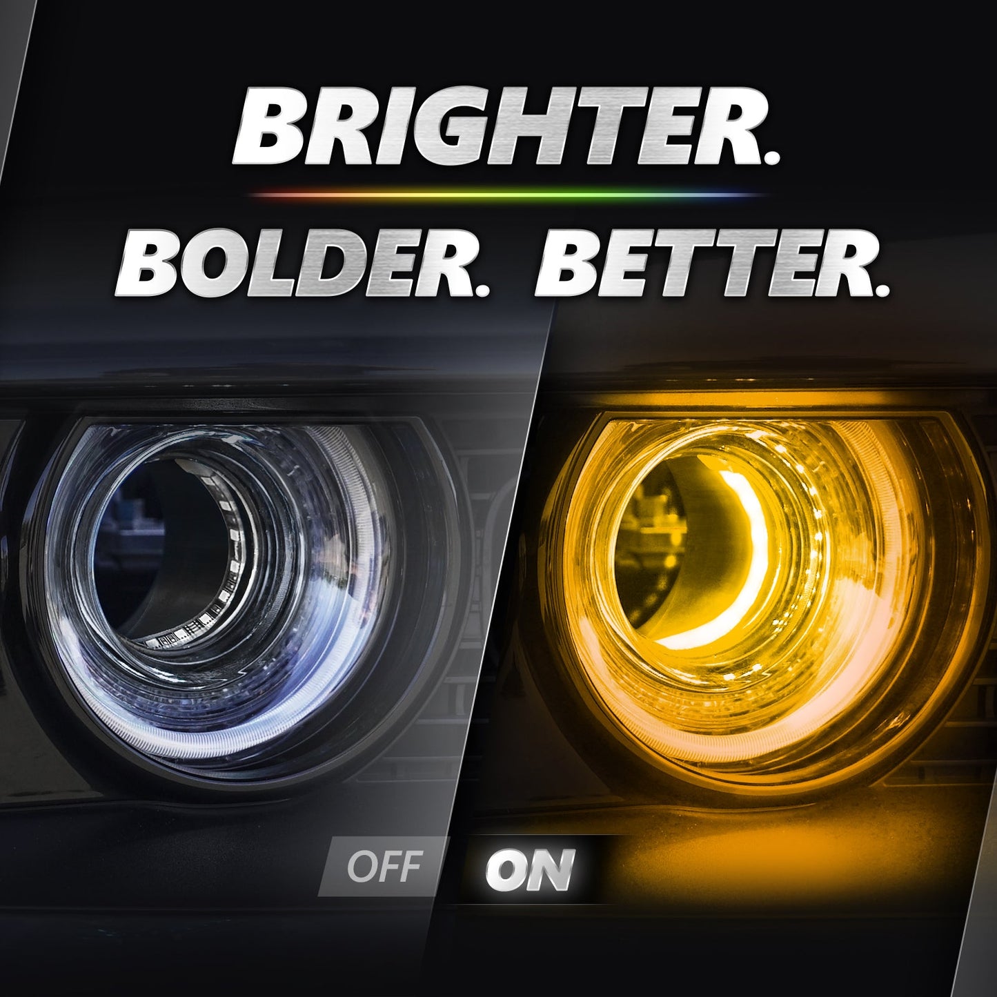 Dodge Challenger 08-23 AURA PRO Bluetooth DRL Halo RGB - Install Friendly