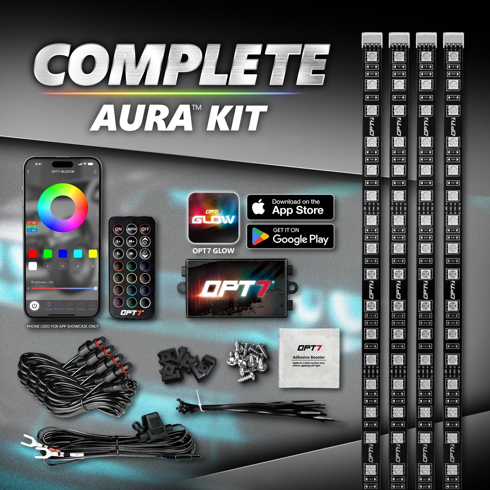 Dodge Challenger 08-23 AURA PRO Bluetooth DRL Halo RGB - Install Friendly