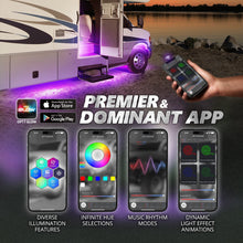 AURA PRO RV LED Aluminum Underglow Lighting Kit - Bluetooth Enabled APP Full Color Spectrum