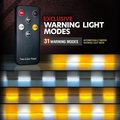 Sidekick Running Board Light Flexible 2PC with Warning Mode