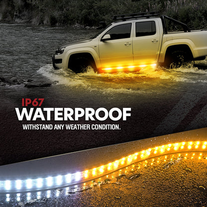 Sidekick Running Board Light Flexible 2PC with Warning Mode