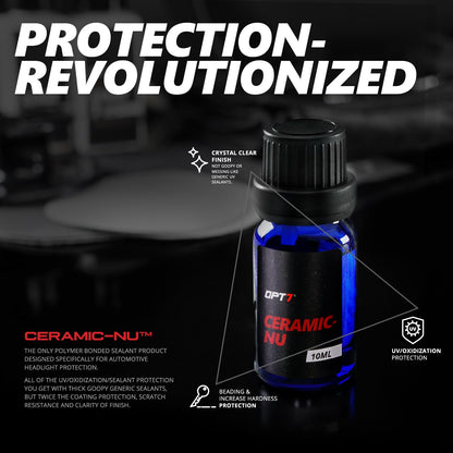 OPT7 Headlight Restoration Kit w-Exclusive Ceramic Nu Coating- Professional Detailers Grade