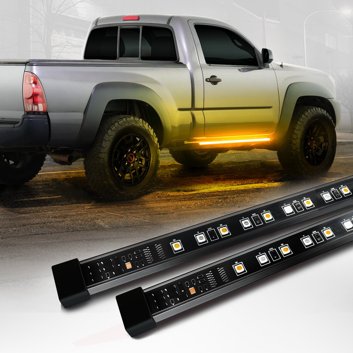 Sidekick Running Board 2PC Switchback LED Strip Kit