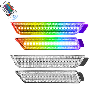 CAMARO 10-15 FRONT/REAR RGB DYNAMIC LED SIDE MARKERS w/ REMOTE