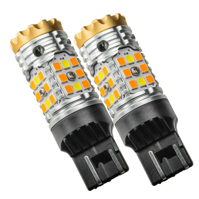 Oracle Lighting - 7443-CK LED Bulb Pair Switchback High Output