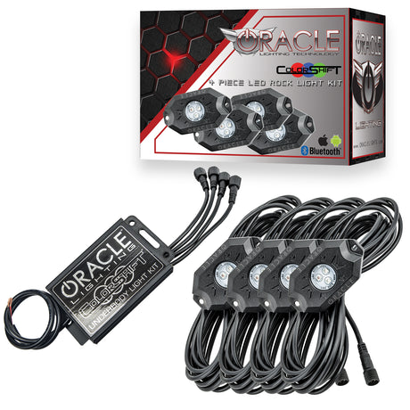 Oracle Lighting - Bluetooth LED Underbody Rock Light Kit ColorSHIF