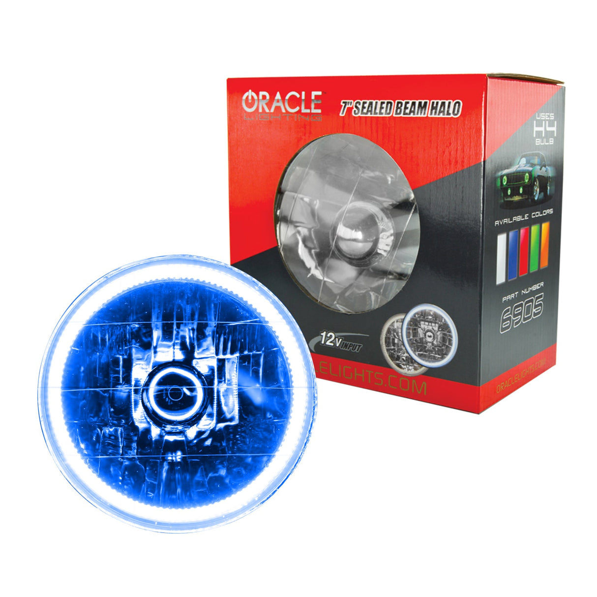 Oracle Lighting - 7in Sealed Beam Red