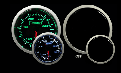 Green/White Oil Temperature Gauge