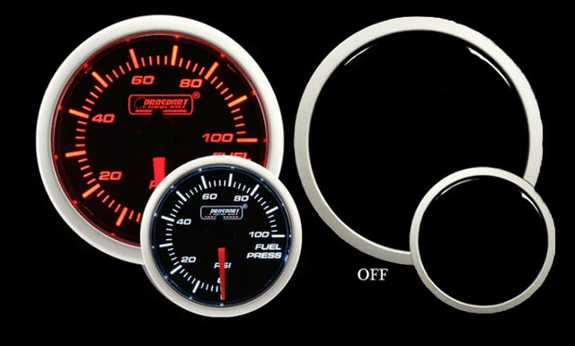 2-1/16" Amber / White - Fuel Pressure Gauge