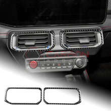 2024+ S650 Mustang Real Carbon Fiber Center AC Vent Frame Overlay