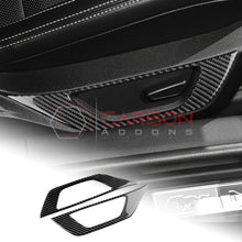 2024+ S650 Mustang Real Carbon Fiber Seat Control Outer Trim Overlay