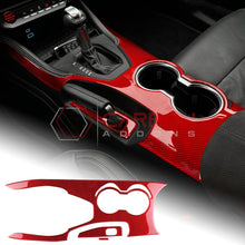 Real Carbon Fiber Center Console Overlay for 2024+ Ford Mustang
