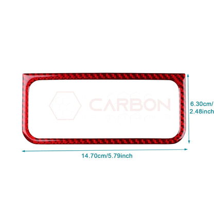 Real Carbon Fiber Headlight Control Outer Trim Overlay for 2024+ Ford Mustang