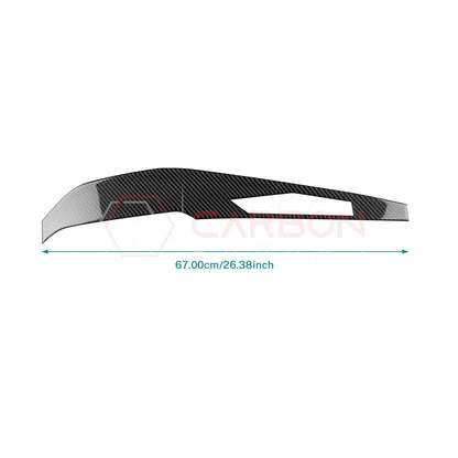 Real Carbon Fiber Dashboard Screen Surround Trim Overlay for 2024+ Ford Mustang