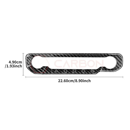 Real Carbon Fiber Radio & Dashboard Control Trim Cover for 2024+ Ford Mustang