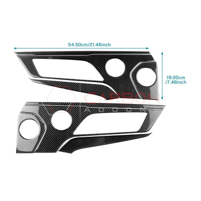 Real Carbon Fiber Door Handle & Speaker Panel Trim Overlay for 2024+ Ford Mustang