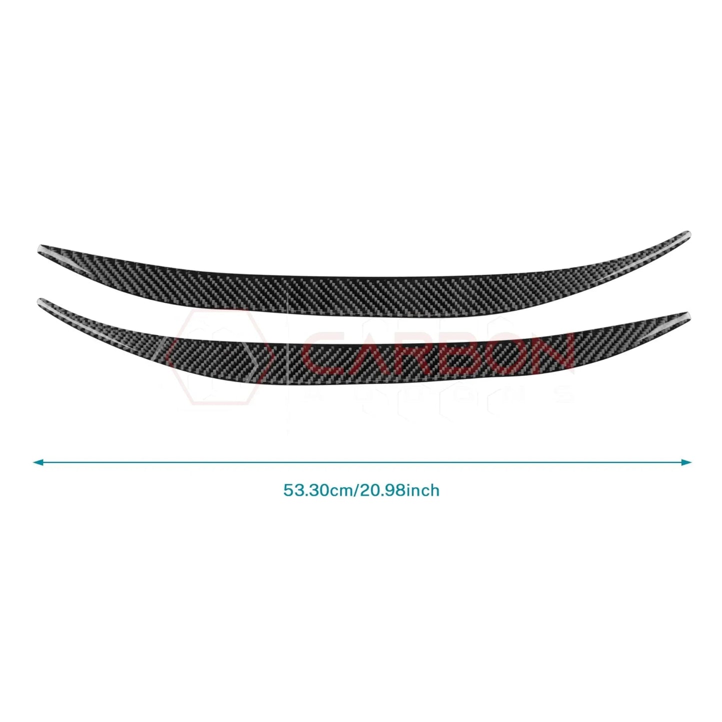 Real Carbon Fiber Door Jamb Trim Overlays for 2024+ Ford Mustang