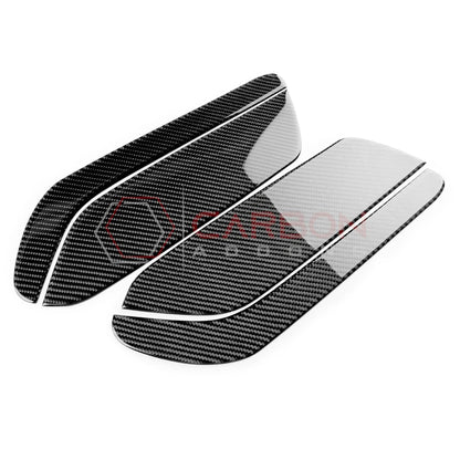 Real Carbon Fiber Rear Seat Side Panel Overlays for 2024+ Ford Mustang