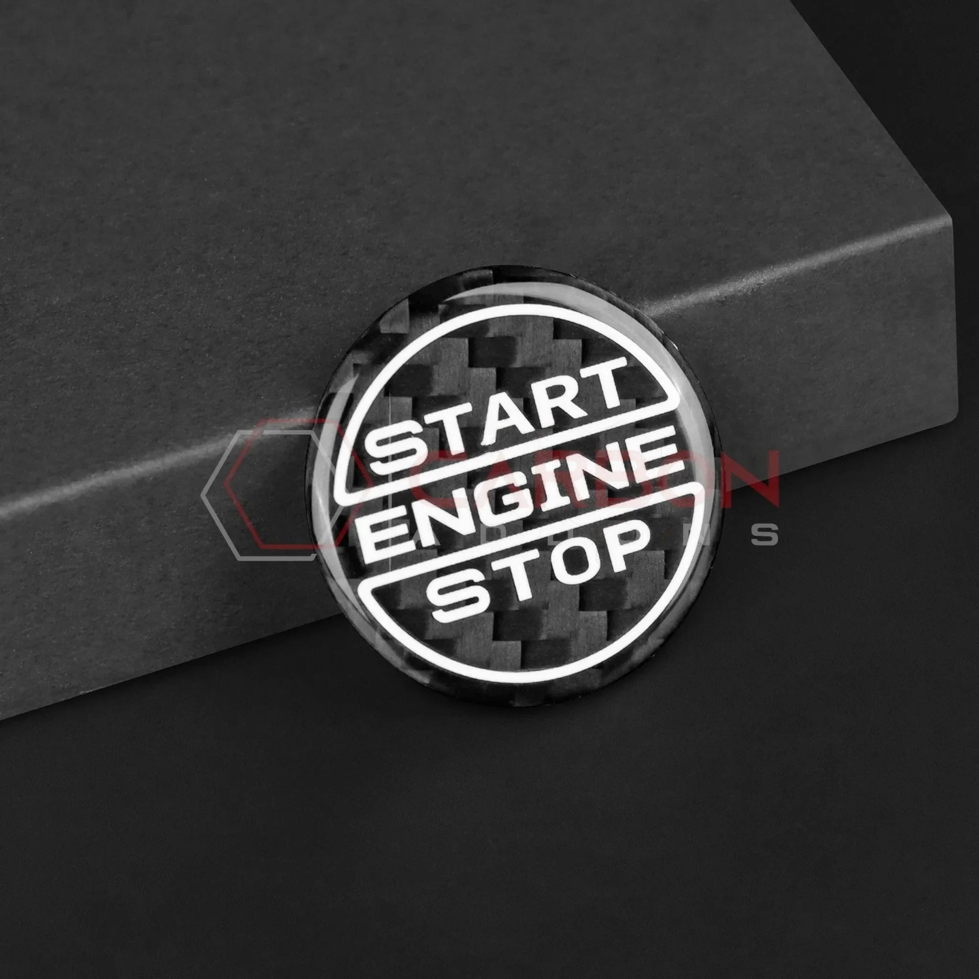 Real Carbon Fiber Start/Stop Button Cover for 2024+ Ford Mustang