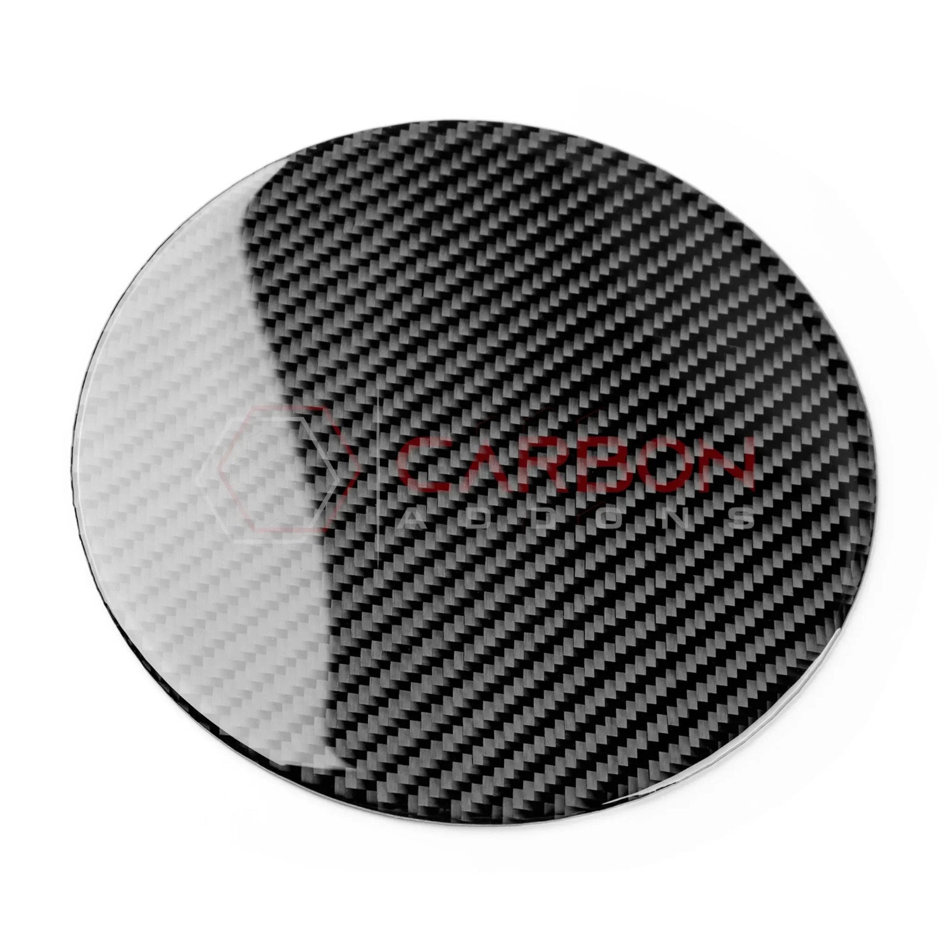Real Carbon Fiber Fuel Door Overlays for 2024+ Ford Mustang
