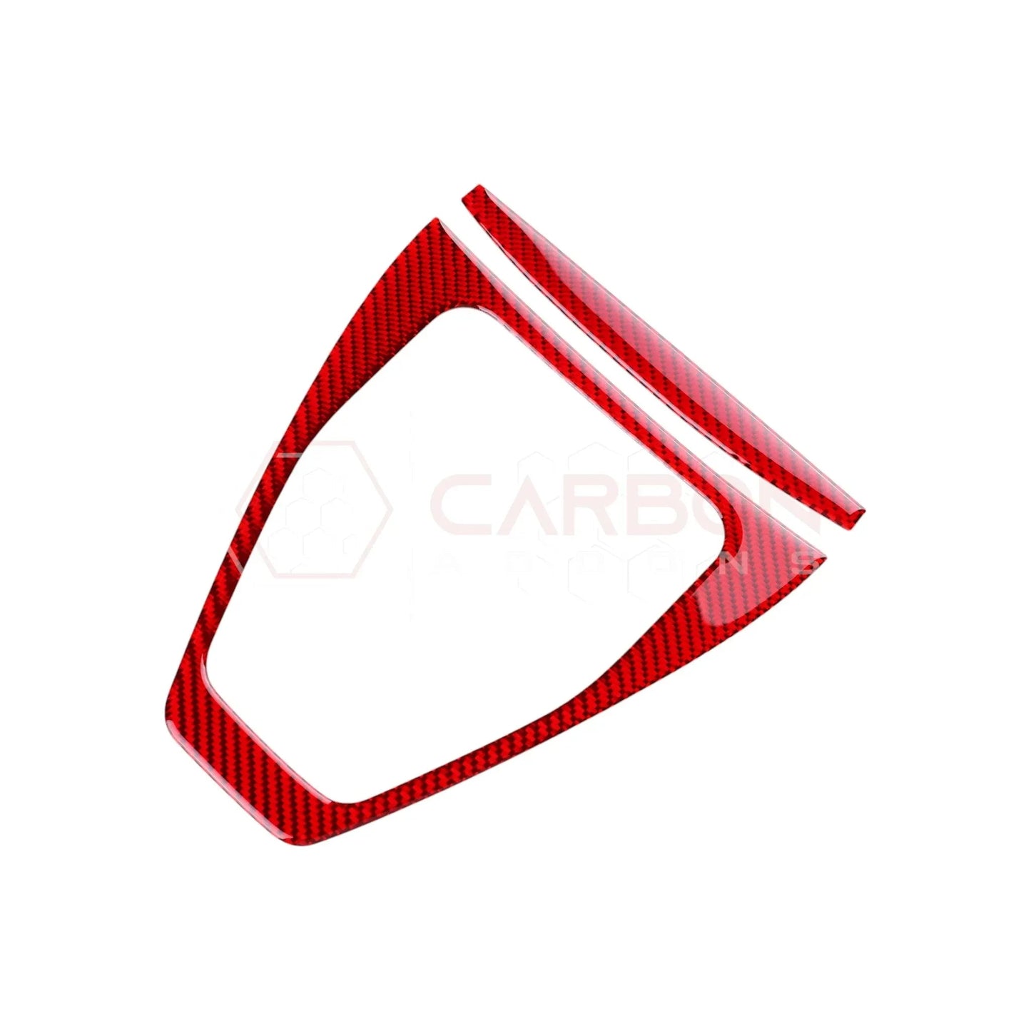 Real Carbon Fiber Gear Shifter Trim Overlay for 2024+ Ford Mustang