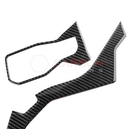 Real Carbon Fiber Driver Side Dashboard Trim Overlays for 2024+ Ford Mustang